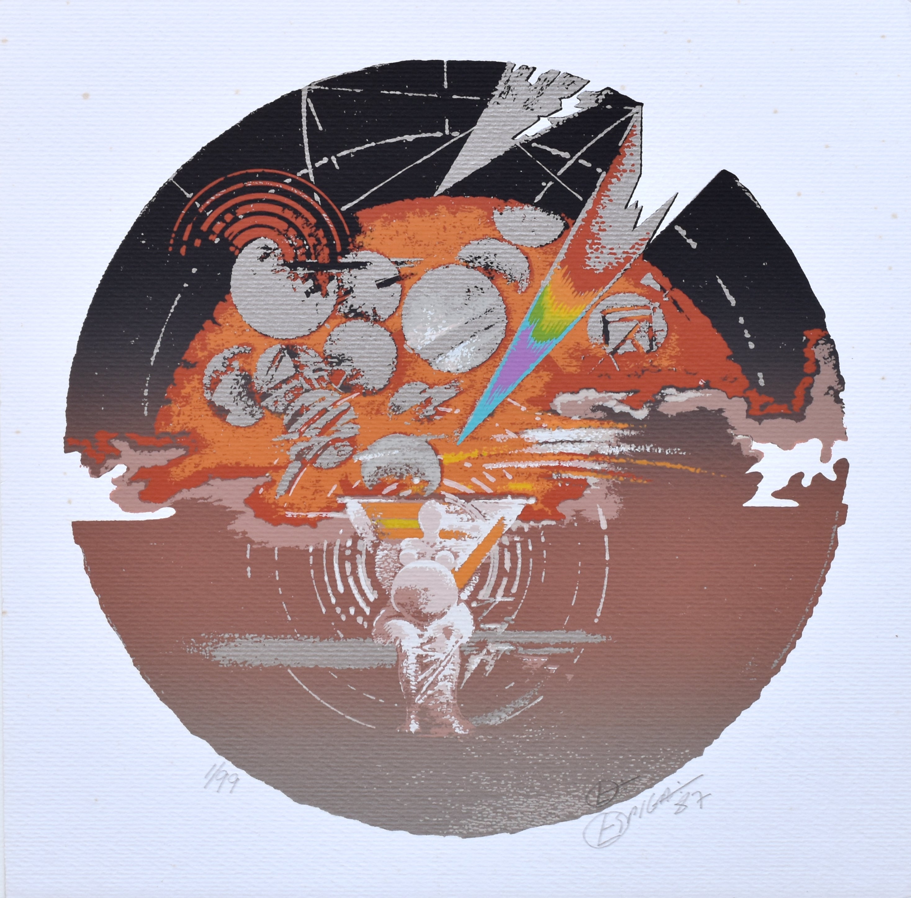 Cosmic Pregnant-Woman with Ray of Light (Cósmica Grávida-Dama com Raio de Luz)